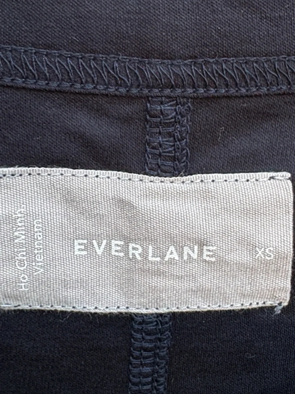 EUC Everlane The Luxe Cotton Side Slit Dress Black Size XS